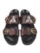 Louis Vuitton Leather Printed Slides