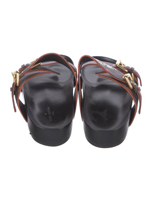 Louis Vuitton Leather Printed Slides