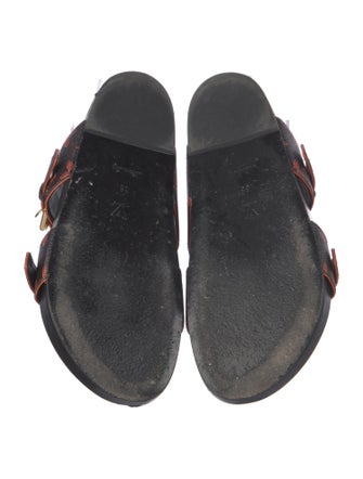 Louis Vuitton Leather Printed Slides