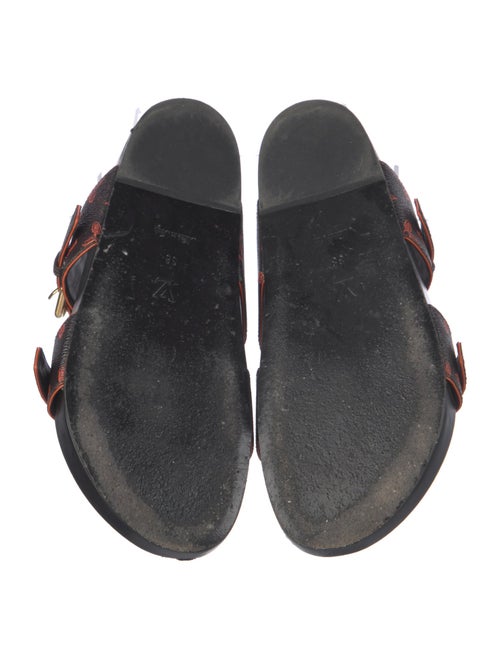 Louis Vuitton Leather Printed Slides