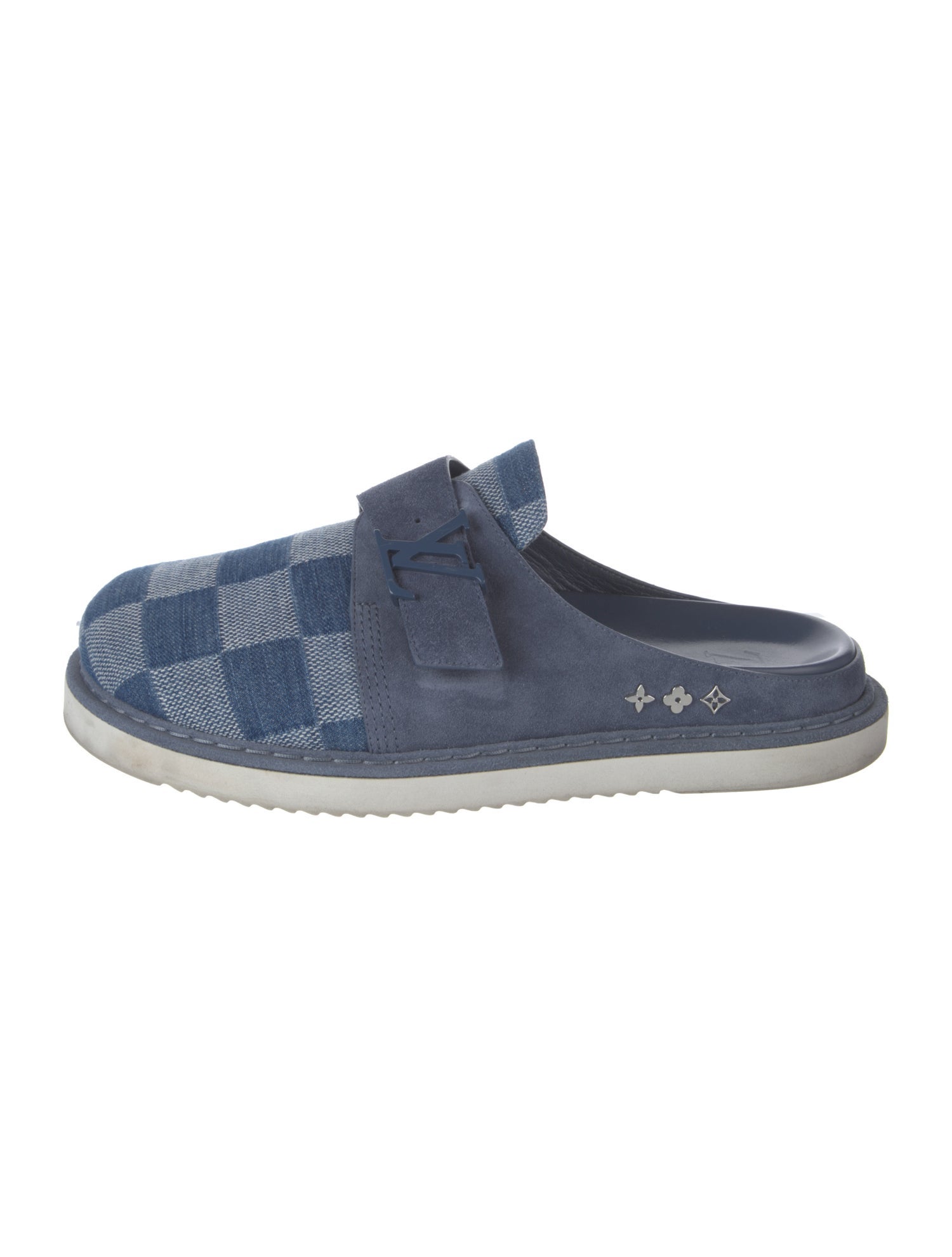 Louis Vuitton 2022 Damier Denim Easy Slippers
