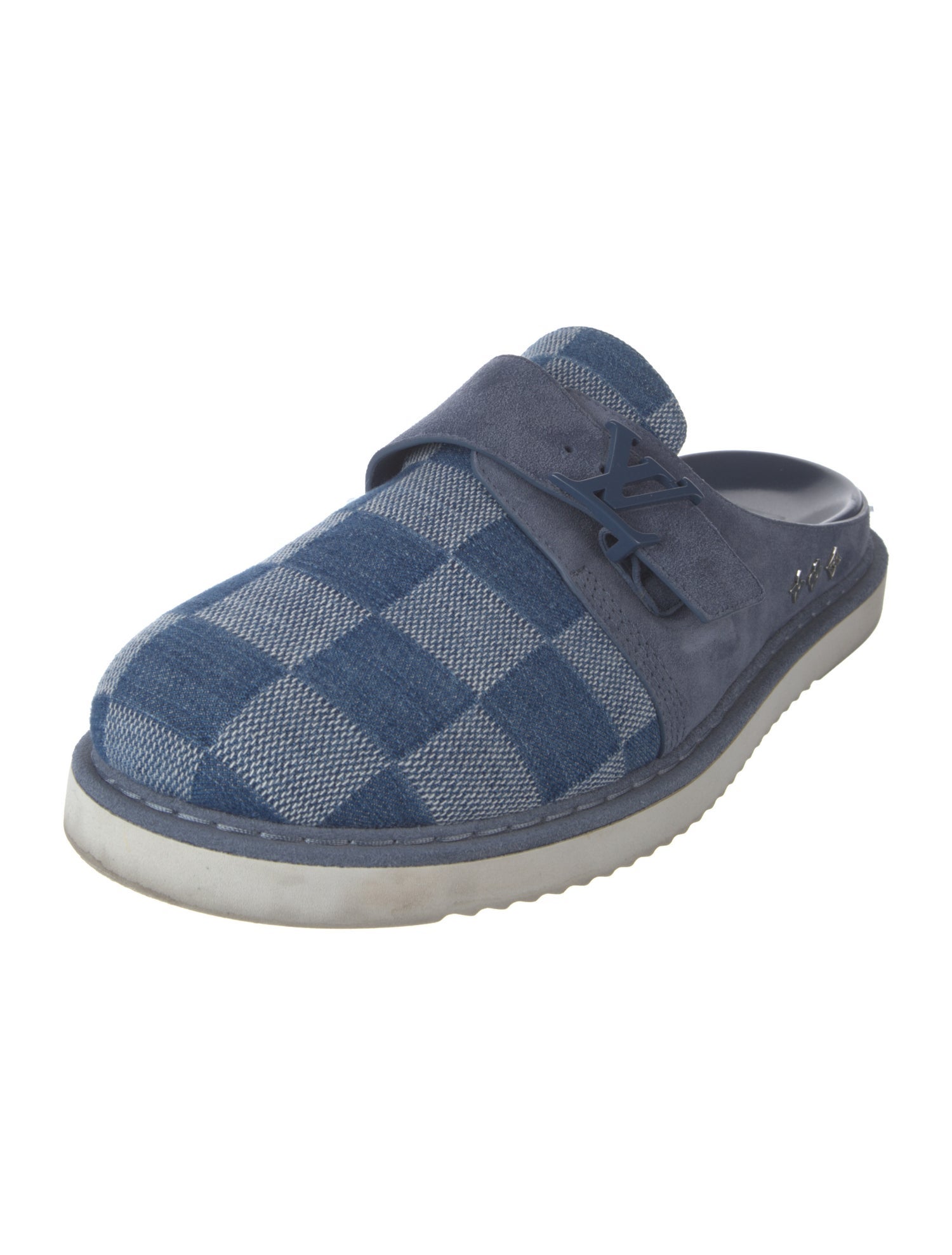 Louis Vuitton 2022 Damier Denim Easy Slippers