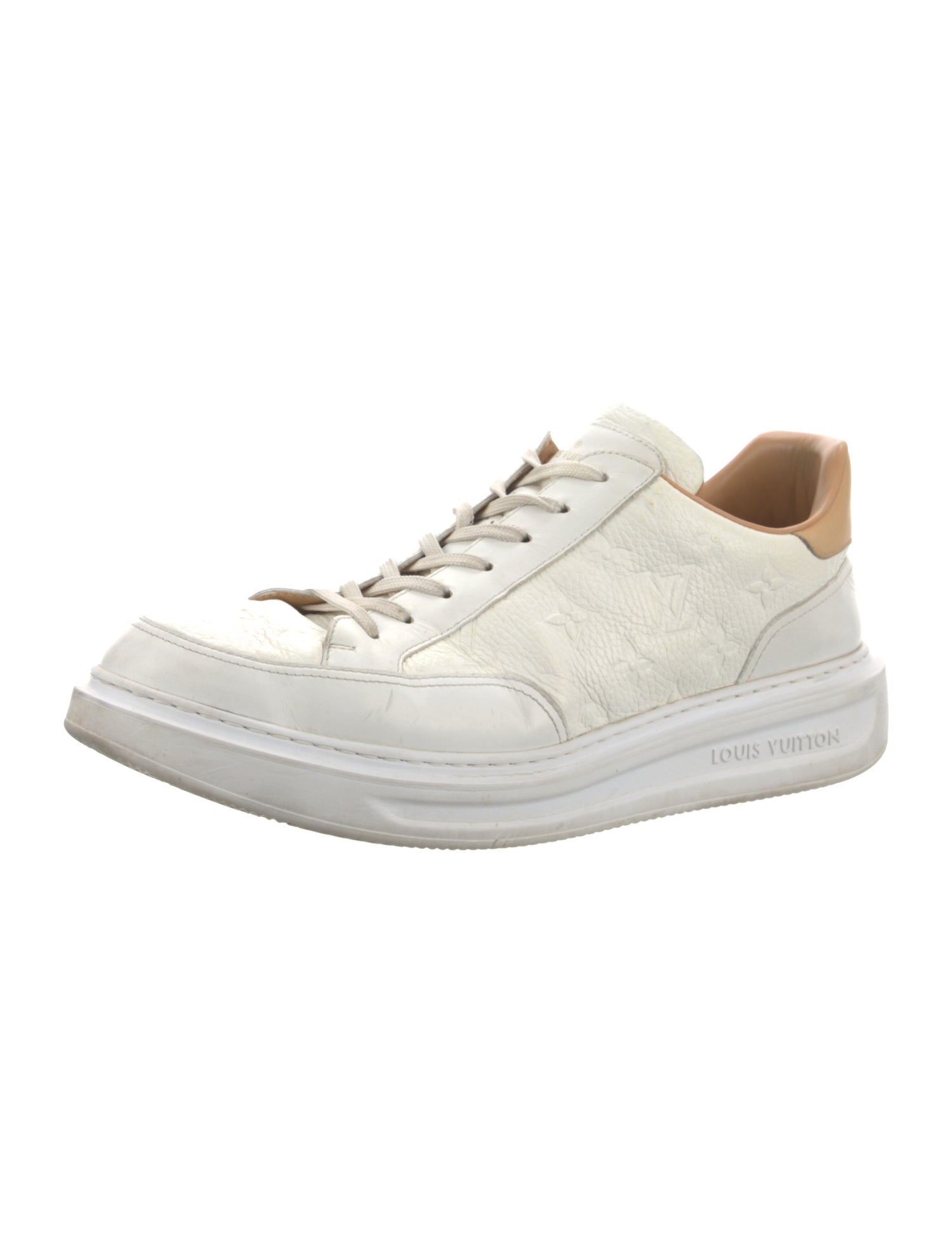 Louis Vuitton Monogram Pattern Leather Sneakers