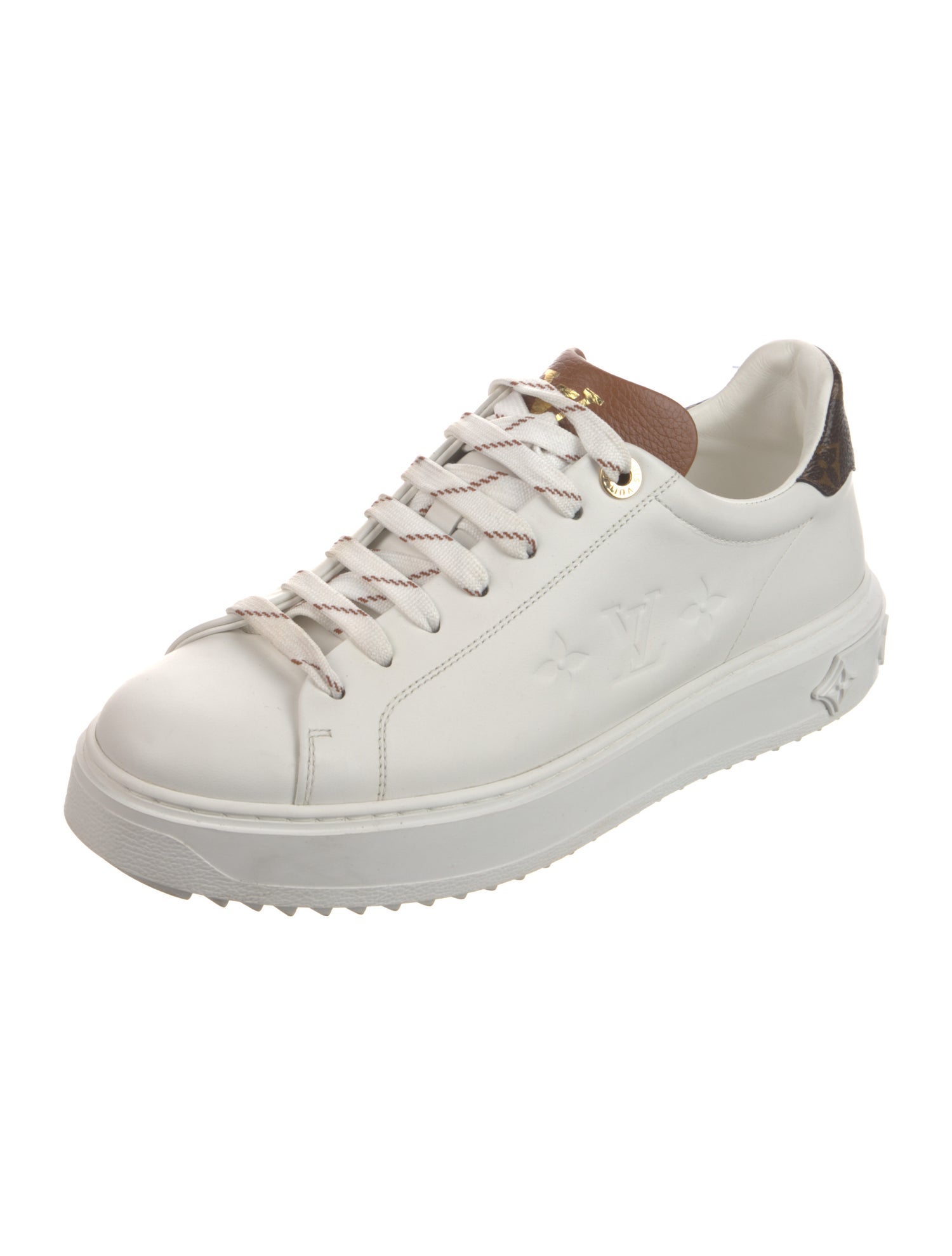 Louis Vuitton Monogram Pattern Leather Sneakers