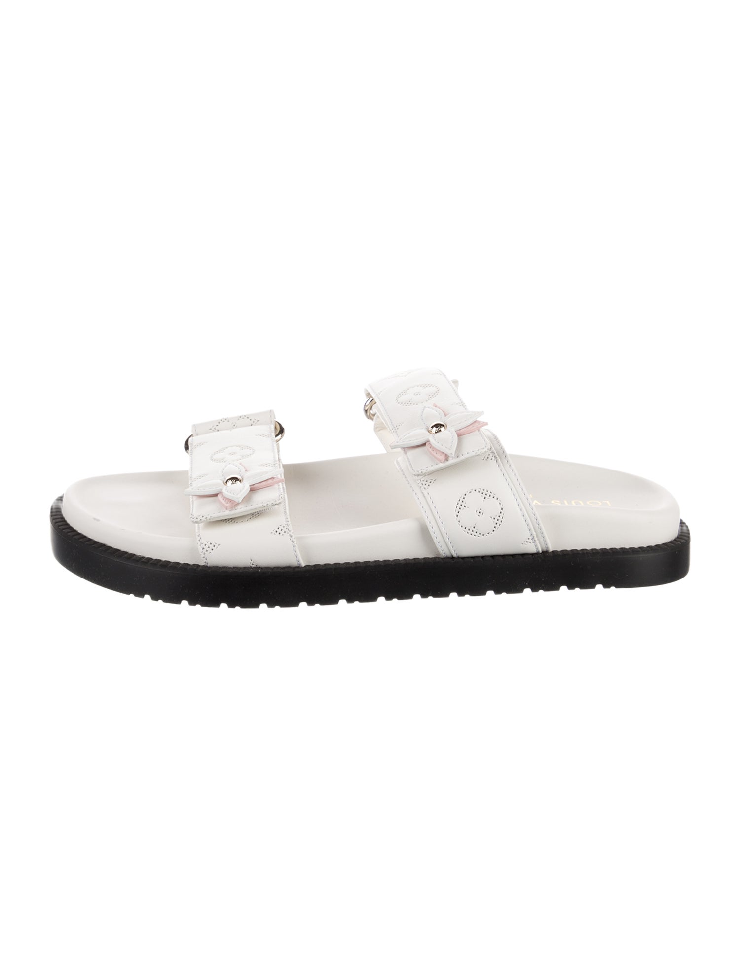 Louis Vuitton Monogram Pattern Leather Slides