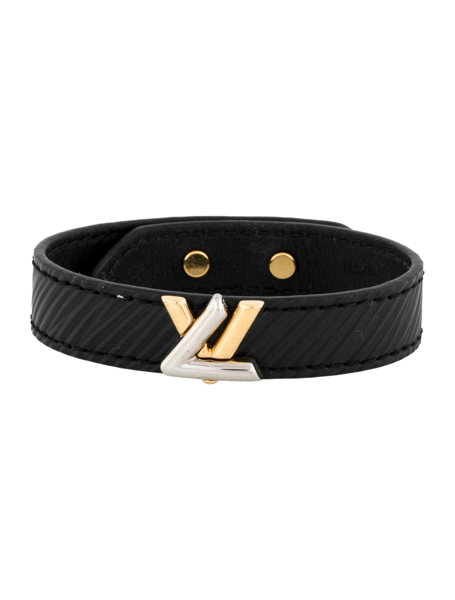 Louis Vuitton Leather LV Twist Bracelet