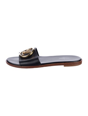 Louis Vuitton LV Monogram Leather Slides