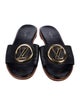 Louis Vuitton LV Monogram Leather Slides