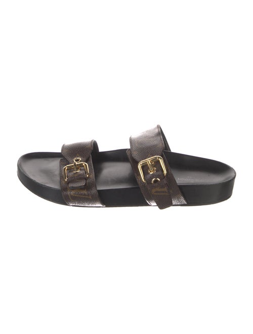 Louis Vuitton LV Monogram Leather Slides