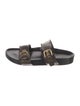 Louis Vuitton LV Monogram Leather Slides