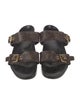 Louis Vuitton LV Monogram Leather Slides