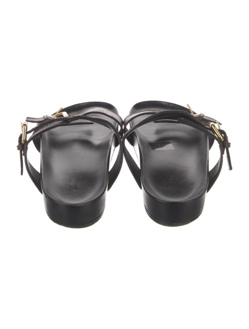 Louis Vuitton LV Monogram Leather Slides