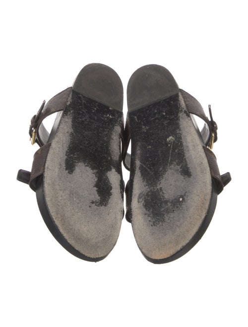 Louis Vuitton LV Monogram Leather Slides