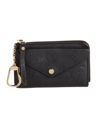 Louis Vuitton Monogram Pattern Empreinte Leather Card Holder Recto Verso