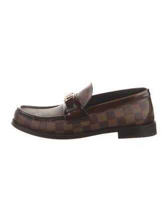 Louis Vuitton Damier Ebene Pattern Dress Loafers