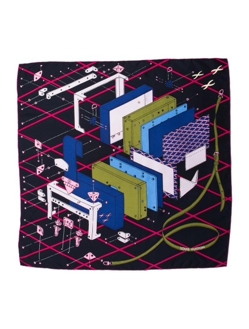 Louis Vuitton Articles de Voyage Silk Scarf