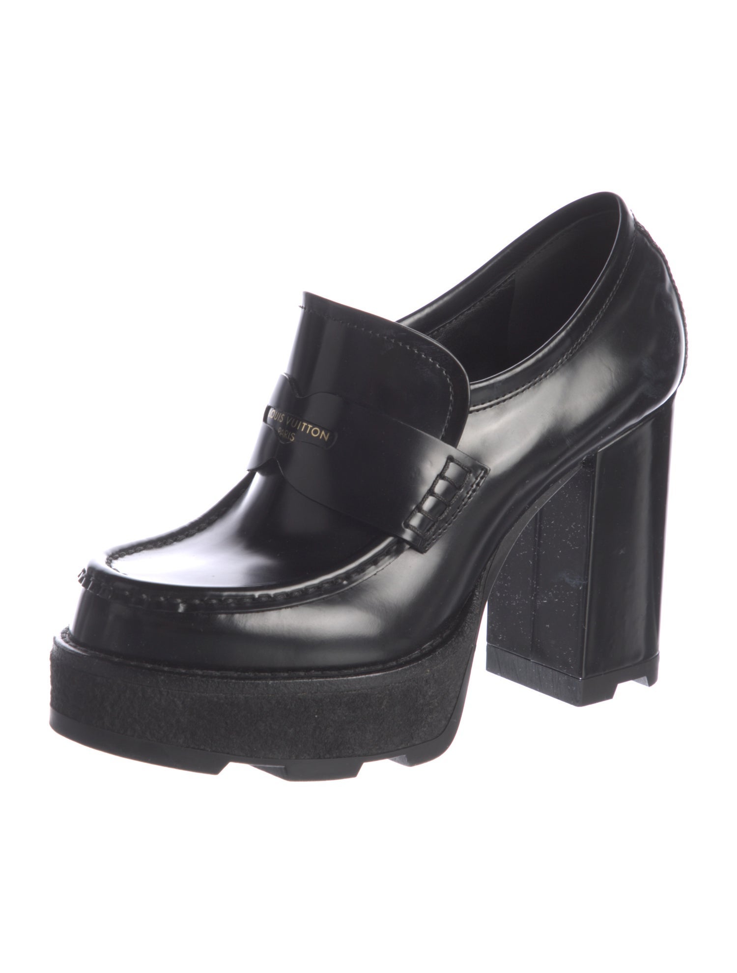 Louis Vuitton Monogram Pattern Patent Leather Pumps