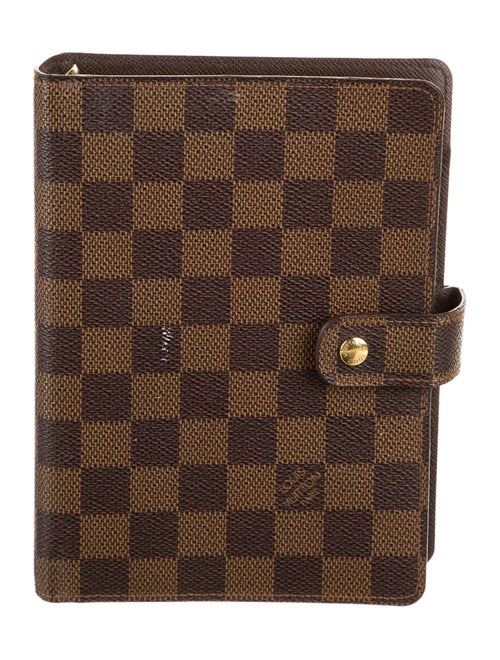 Louis Vuitton Damier Ebene Medium Ring Agenda Cover