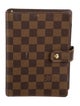 Louis Vuitton Damier Ebene Medium Ring Agenda Cover