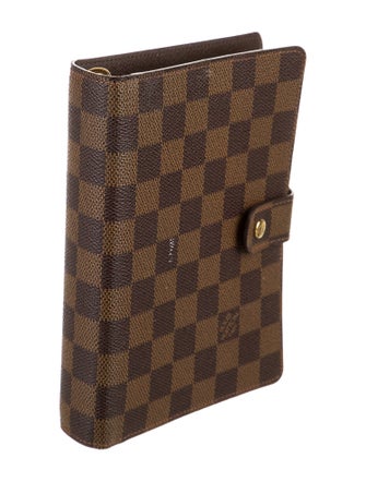 Louis Vuitton Damier Ebene Medium Ring Agenda Cover