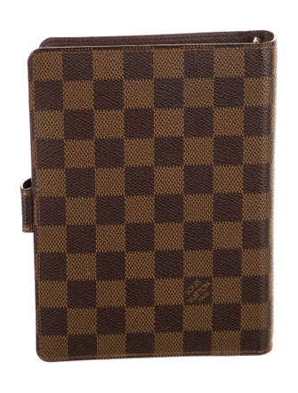 Louis Vuitton Damier Ebene Medium Ring Agenda Cover