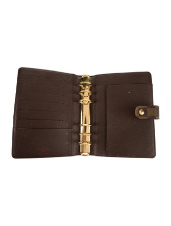 Louis Vuitton Damier Ebene Medium Ring Agenda Cover