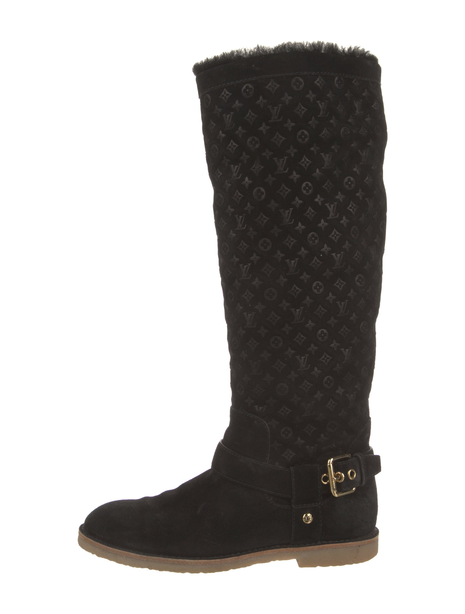 Louis Vuitton Suede Riding Boots