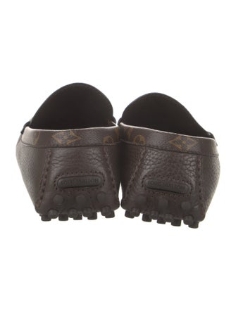 Louis Vuitton Signature Logo Leather Drivers