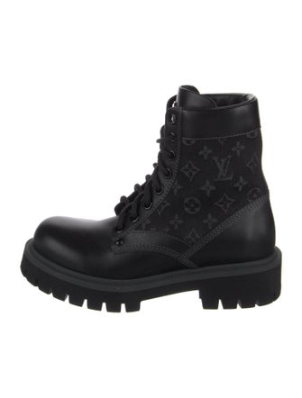 Louis Vuitton Leather Combat Boots