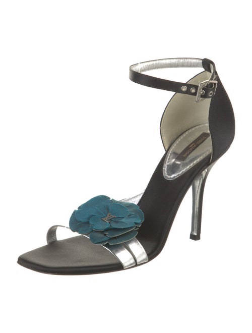Louis Vuitton Satin Colorblock Pattern Sandals