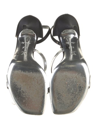 Louis Vuitton Satin Colorblock Pattern Sandals