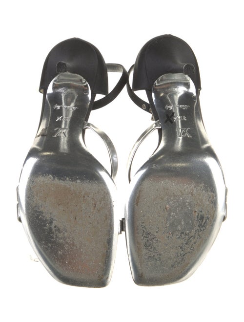 Louis Vuitton Satin Colorblock Pattern Sandals