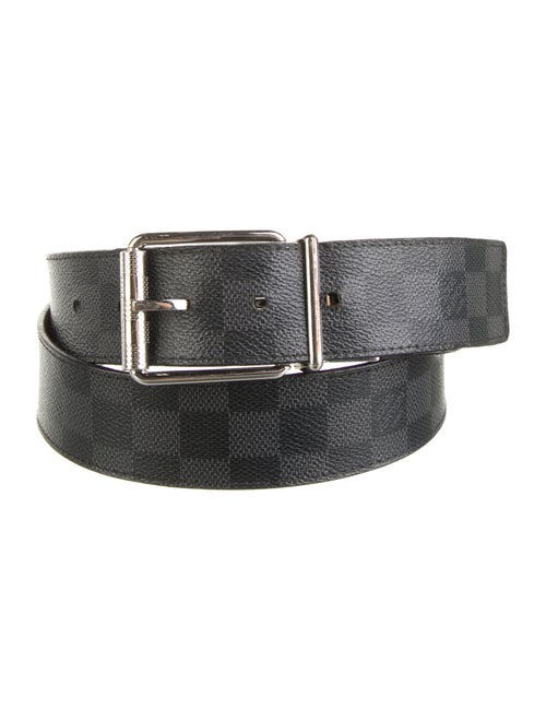 Louis Vuitton 2015 Damier Graphite Pattern Belt
