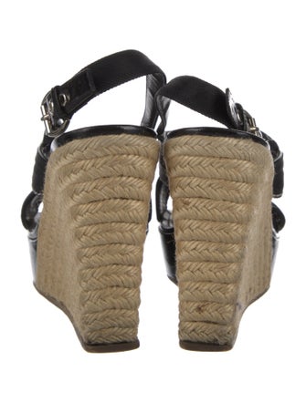 Louis Vuitton Canvas Printed Slingback Sandals