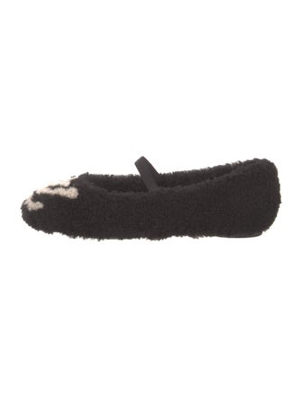 Louis Vuitton LV Monogram Shearling Ballet Flats
