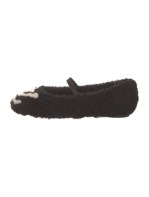 Louis Vuitton LV Monogram Shearling Ballet Flats