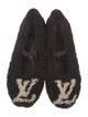 Louis Vuitton LV Monogram Shearling Ballet Flats