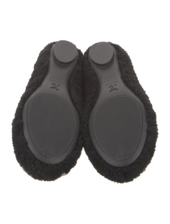 Louis Vuitton LV Monogram Shearling Ballet Flats