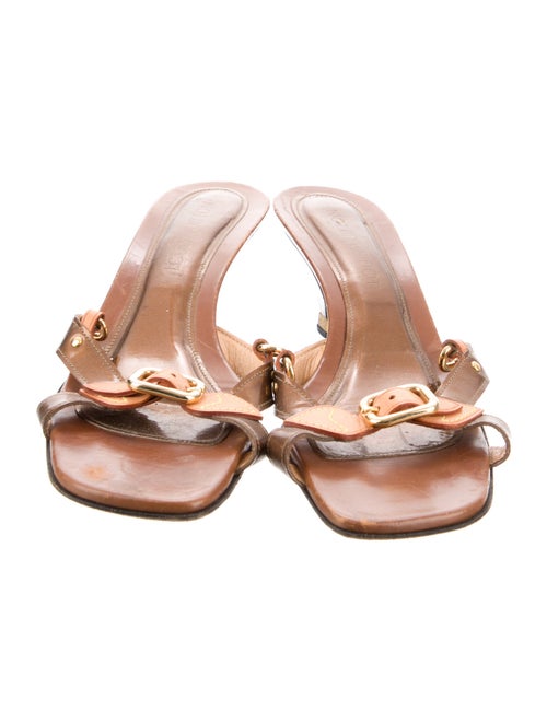 Louis Vuitton Leather Slides