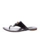 Louis Vuitton LV Monogram Patent Leather Slides