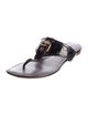Louis Vuitton LV Monogram Patent Leather Slides