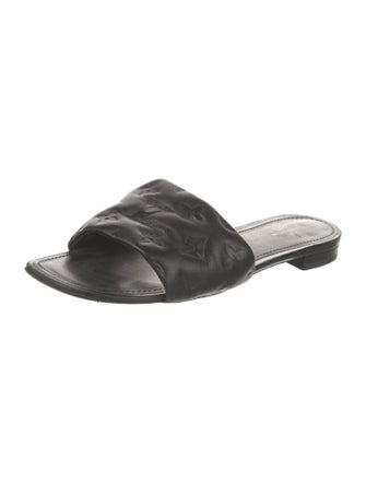 Louis Vuitton LV Monogram Leather Slides