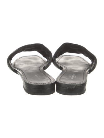 Louis Vuitton LV Monogram Leather Slides