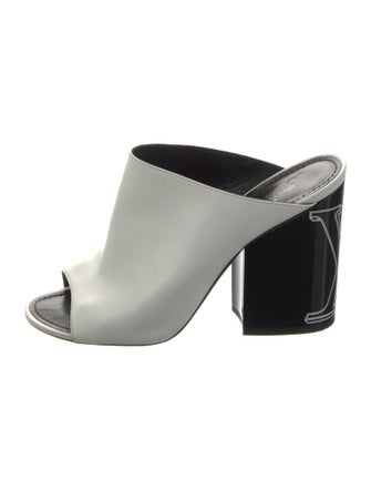 Louis Vuitton LV Monogram Leather Slides