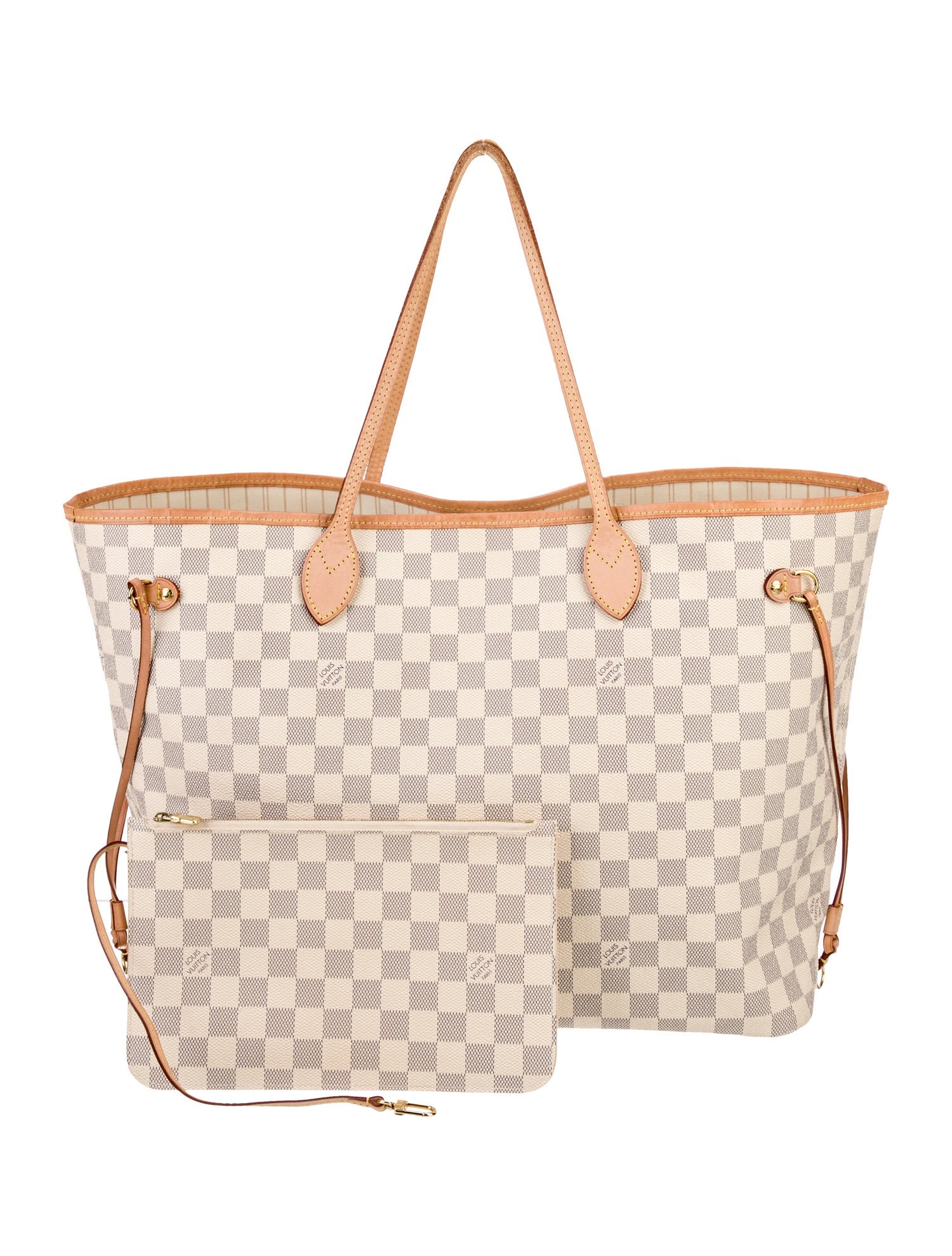 Louis Vuitton Damier Azur Neverfull w/Pouch GM