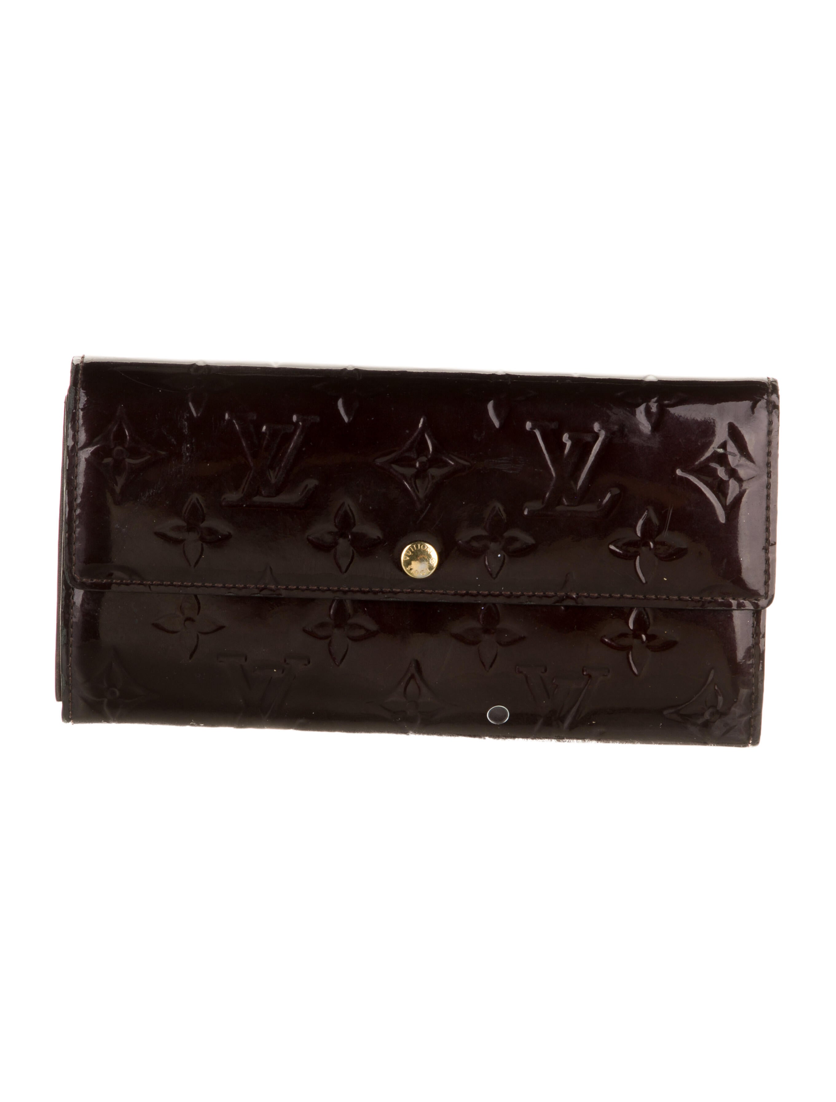 Louis Vuitton LV Monogram Vernis Patent Leather Sarah Wallet