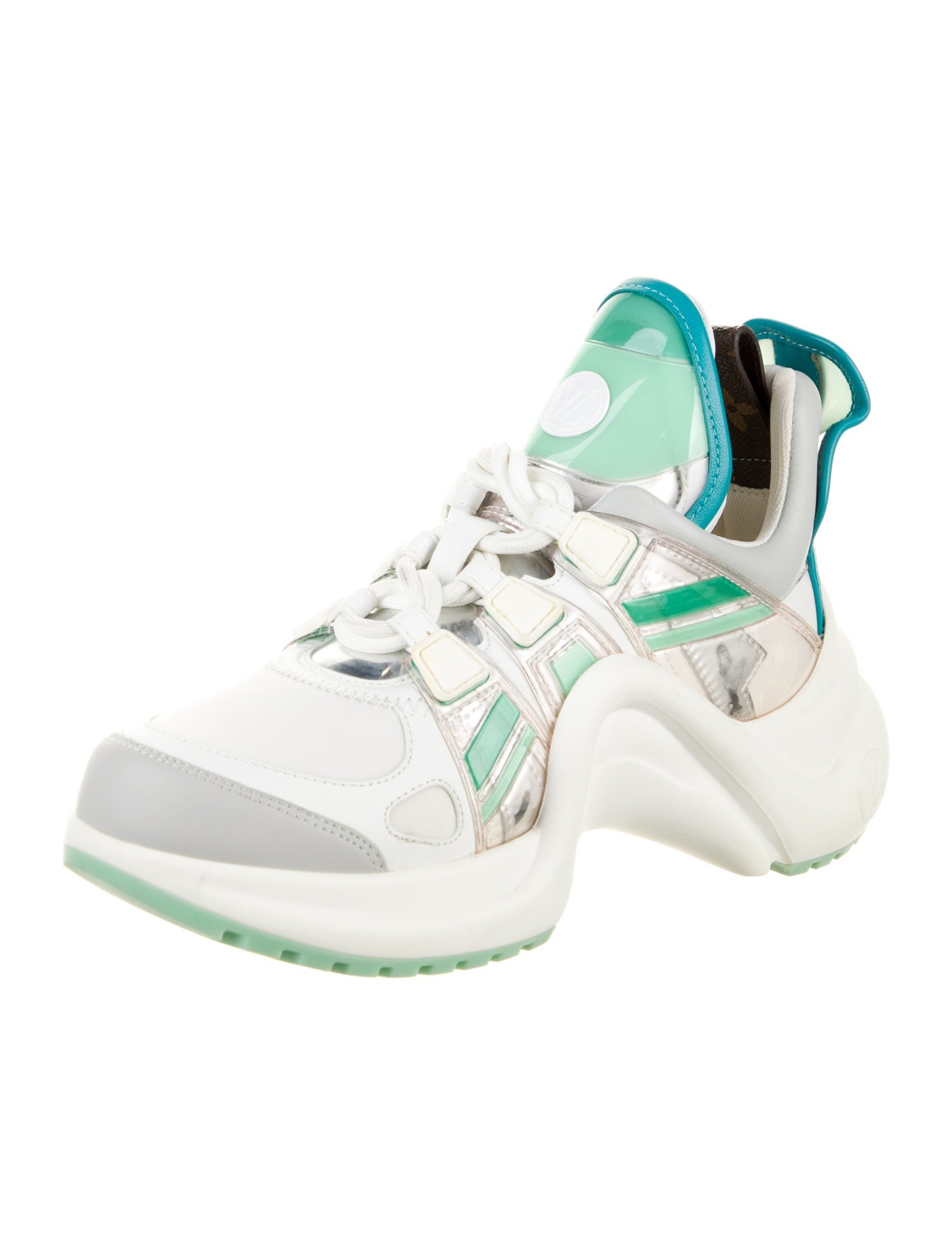 Louis Vuitton LV Monogram Leather Chunky Sneakers