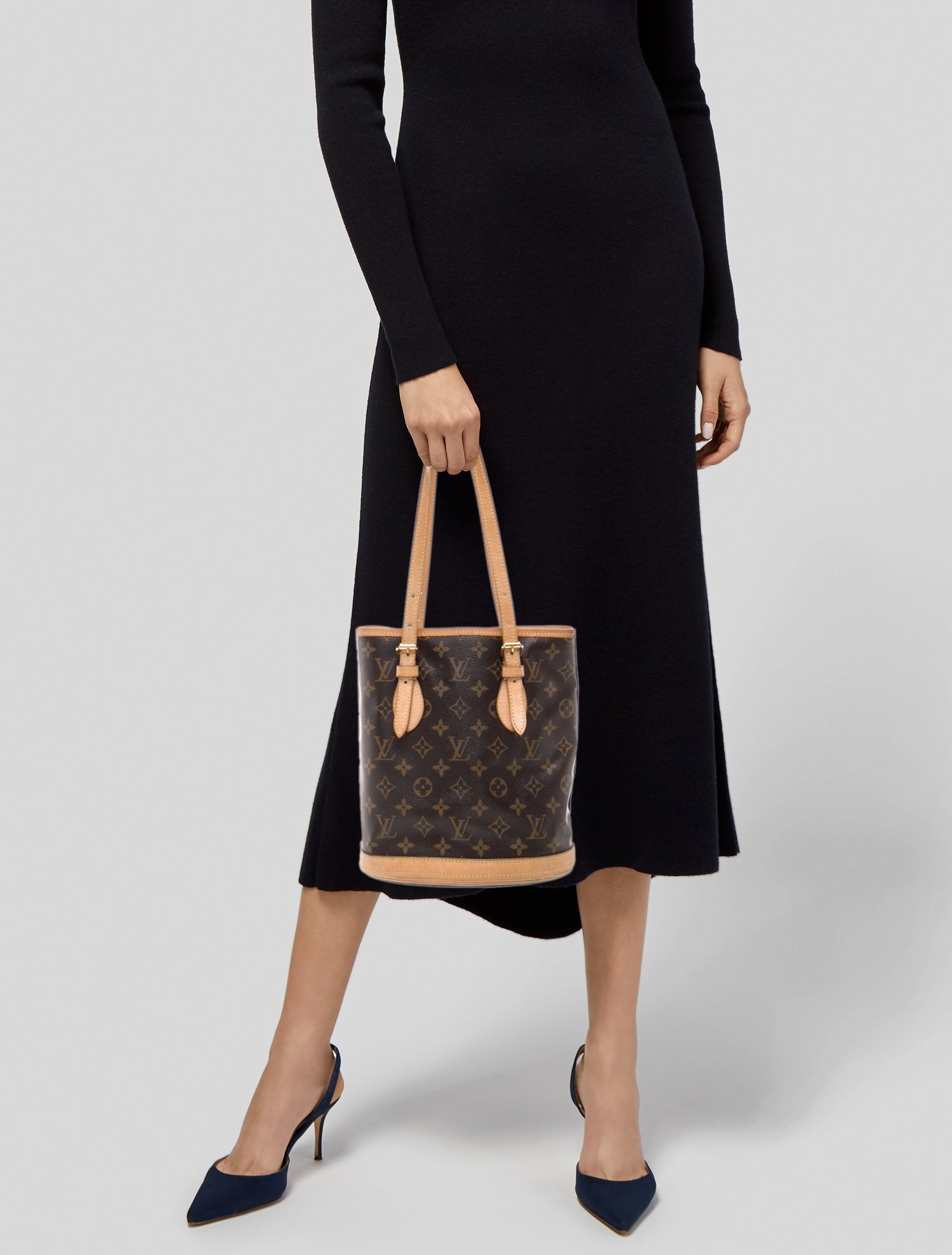 Louis Vuitton LV Monogram Petit Bucket Petit