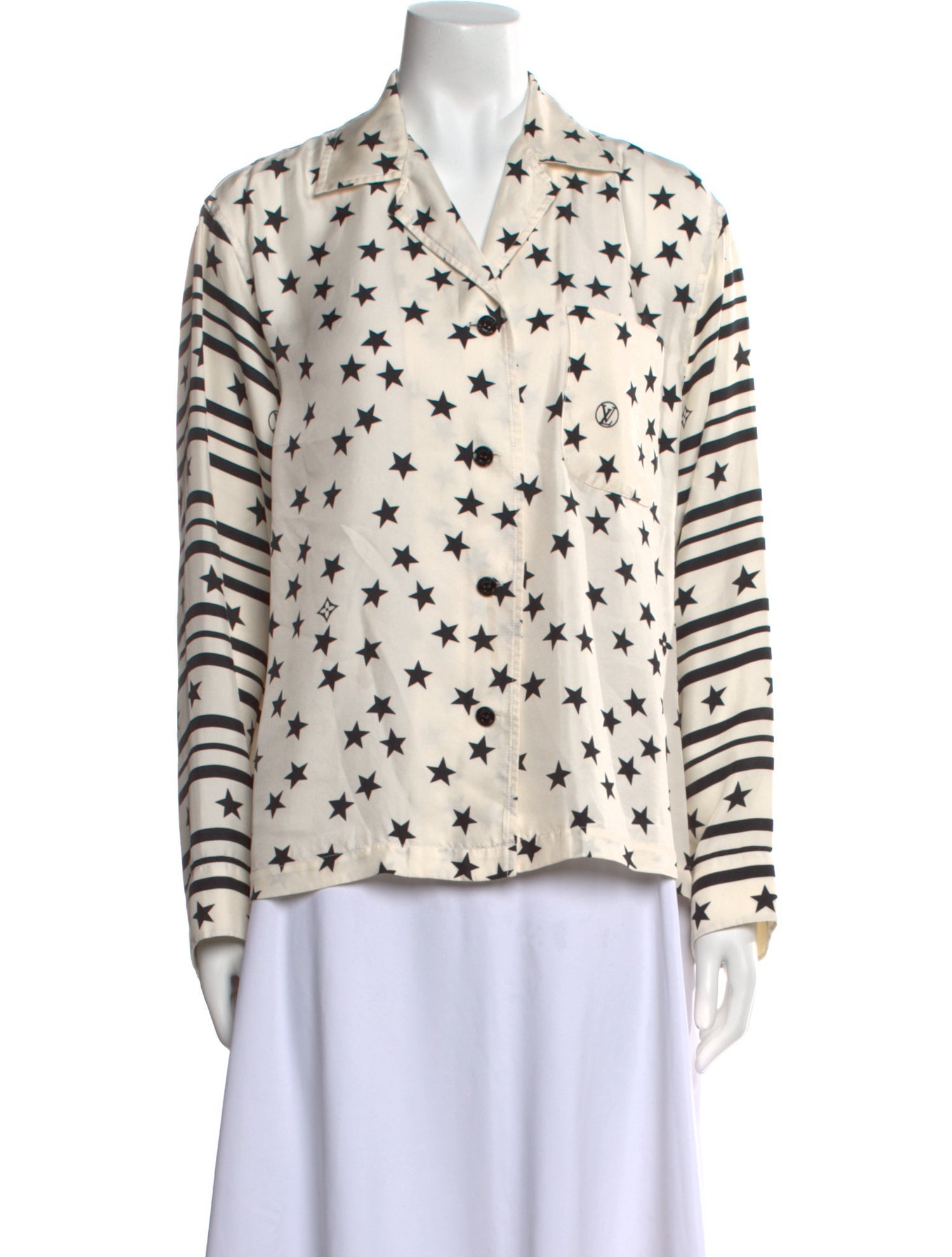 Louis Vuitton 2022 Silk Button-Up Top