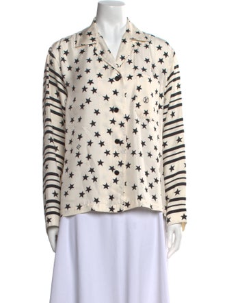 Louis Vuitton 2022 Silk Button-Up Top